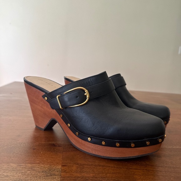 New Veronica Beard Hendrix Leather Clog - Picture 1 of 5